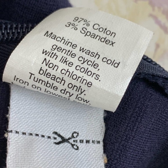 Madewell Denim Blue Cotton Peplum Top Size S - Fit & Flare Stretch - Picture 4 of 5